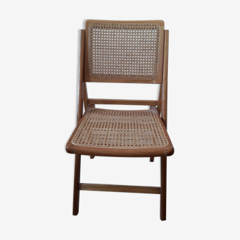 Vintage canne folding chair