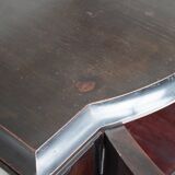 Set of Art Deco nightstands in dark wood