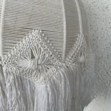 Macramé hanging lamp