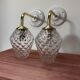 Pair of vintage bubble glass wall lights
