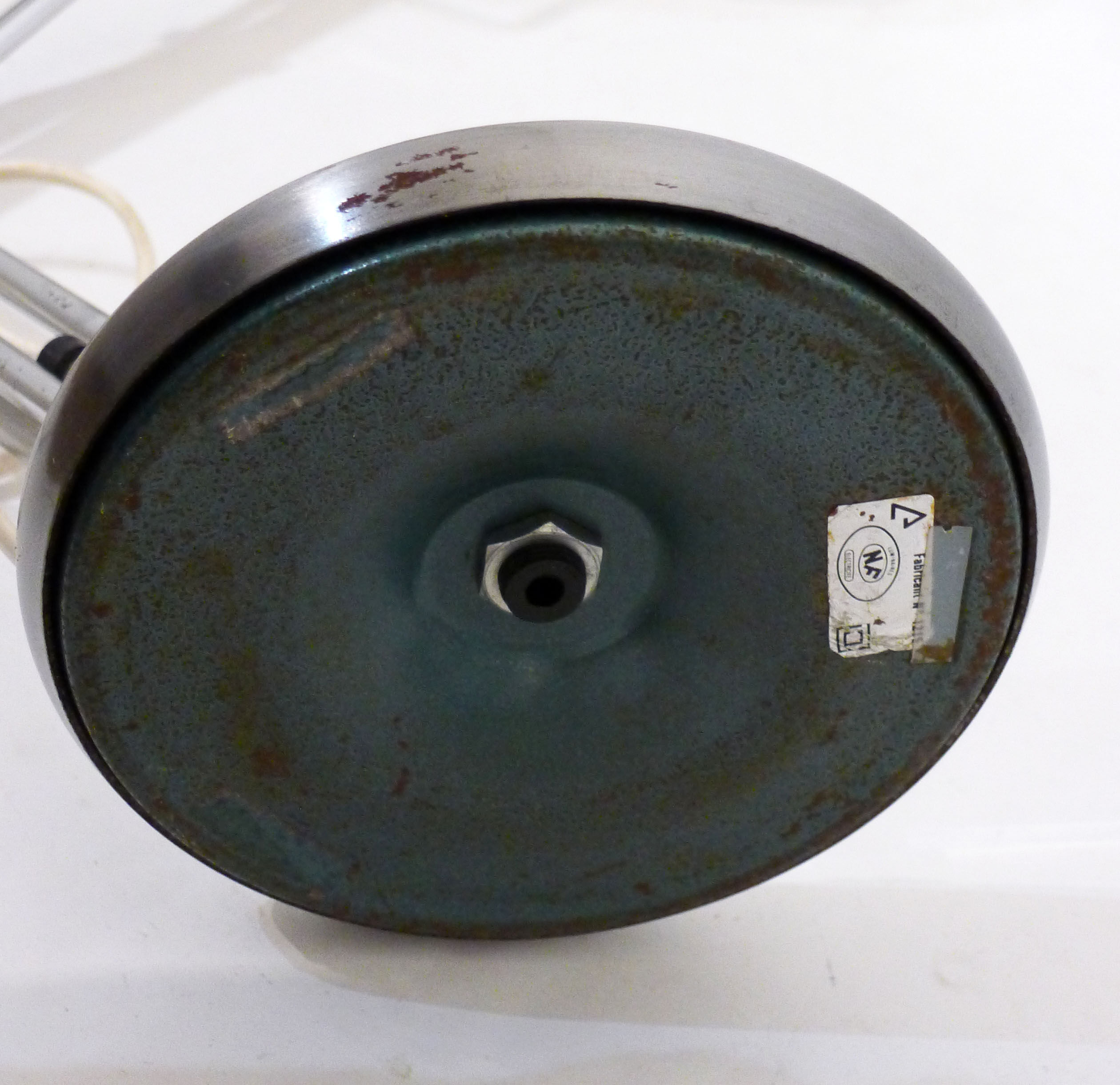 Chrome articulated office lamp