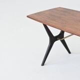Karl Ekselius sculptural coffee table rosewood J.O.C. Sweden 1960