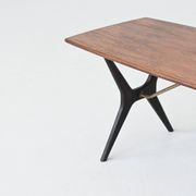 Table basse sculpturale Karl Ekselius en palissandre JOC Suède 1960