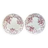 2 assiettes Boch Frères Keramis Moscou