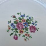 Set of 4 plates with floral motif, golden border early twentieth century