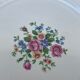 Lot de 4 assiettes à motif floral, liseré doré début xxe