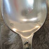 12 silver-plated metal teaspoons, goldsmith J Brille, rocaille ribbon decor