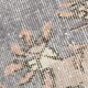 Tapis oriental turc vintage gris et crème