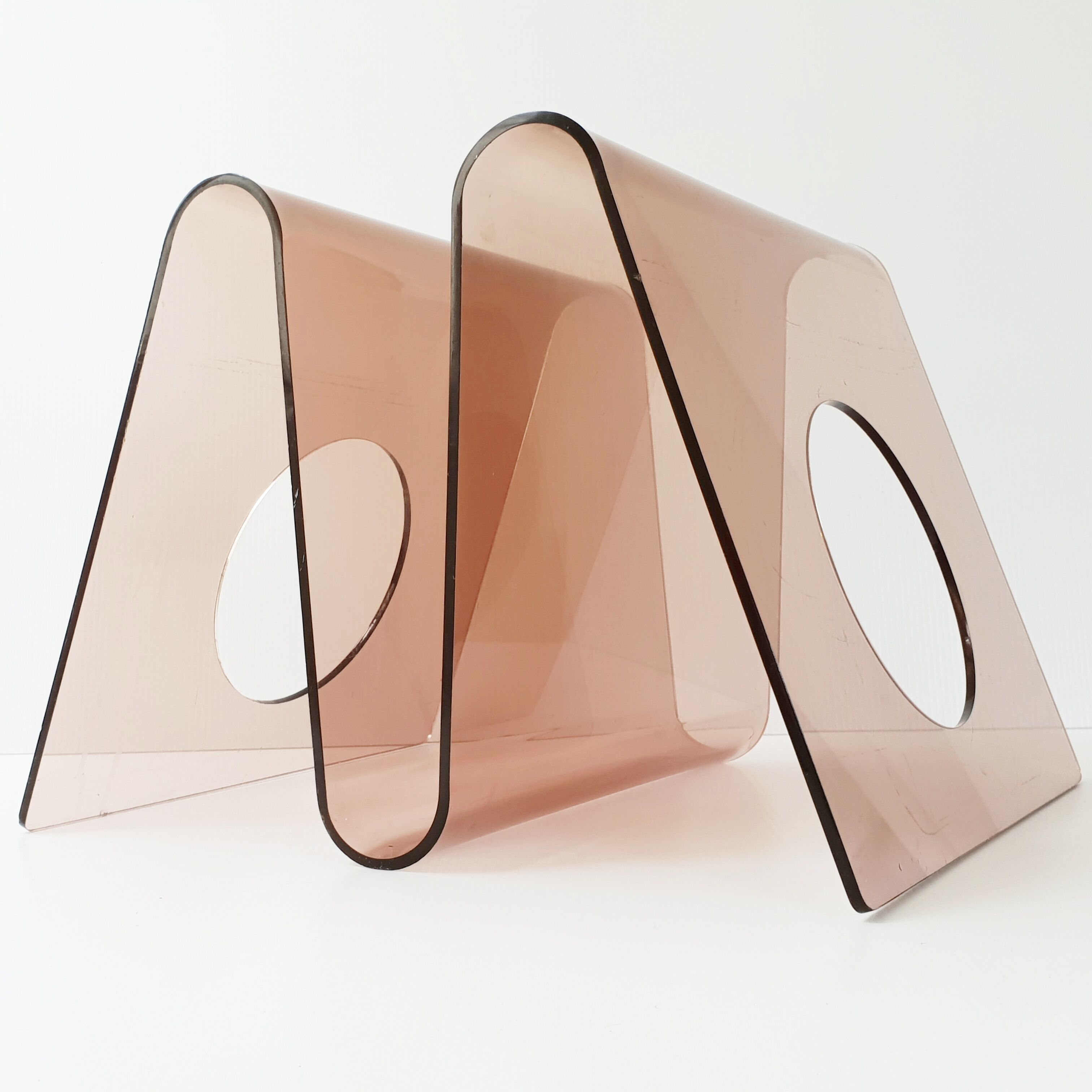 Michel Dumas magazine holders in Plexiglas