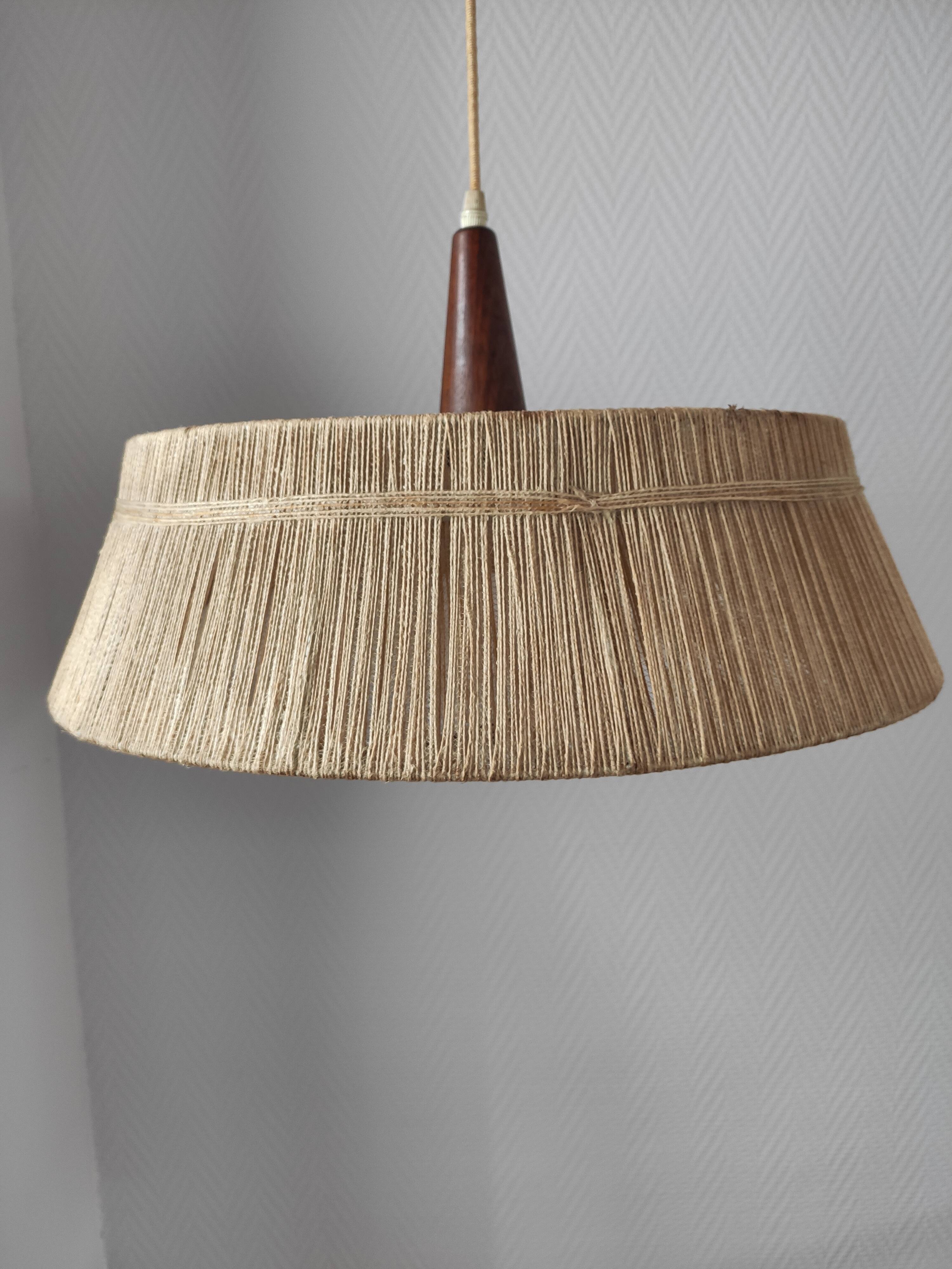 Teak and rope suspension 1960 Temde