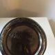 Vintage 1950s black and yellow ceramic vase in the Vallauris style