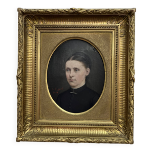 Portrait, huile sur toile - joseph