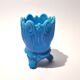Portieux photophore cigar holder antique opaline turquoise blue gothic