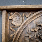 Italian Oak mirror handicraft