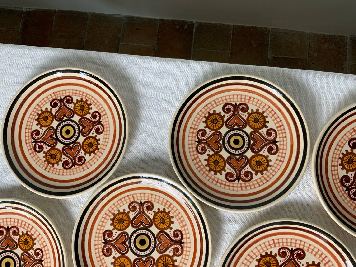 10 assiettes vintage