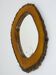 Wall mirror tree trunk in walnut, Carl Aubock modernist style, Austria, 1950s.