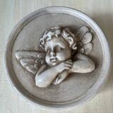 Religious ceramic cherub box