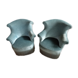 Pair of blue toad chairs