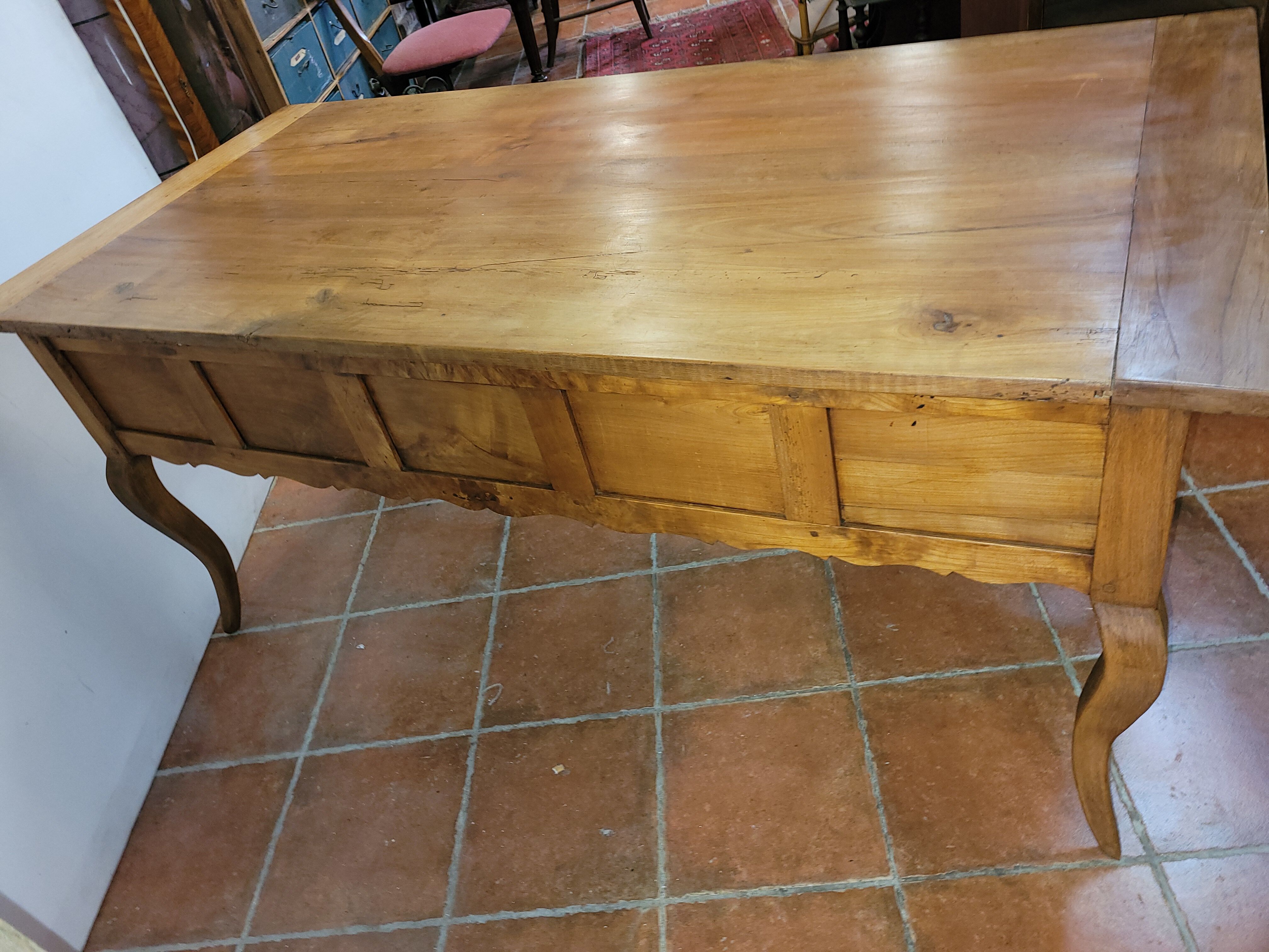 Office louis XV Norman style in cherry tree