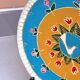 Hand-Painted Wall Decorative Ceramic Plate with Dove & Floral Folk Art Design