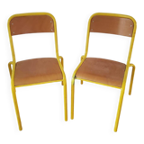 Set of 2 school chairs