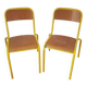 Set of 2 school chairs