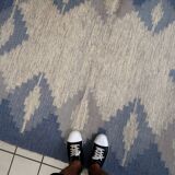 Tapis kilim vintage fait main Ardabil 145cm x 193cm - 1C1010