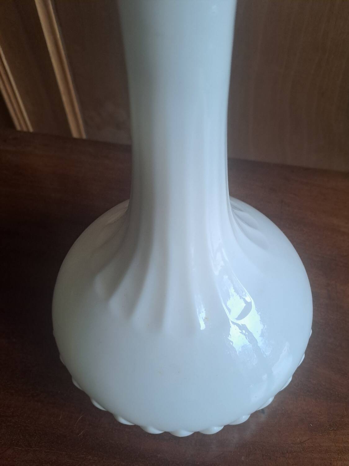 White opaline carafe