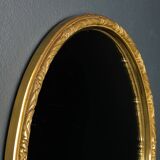 Vintage mirror in a brass frame, Italy, 1950s.