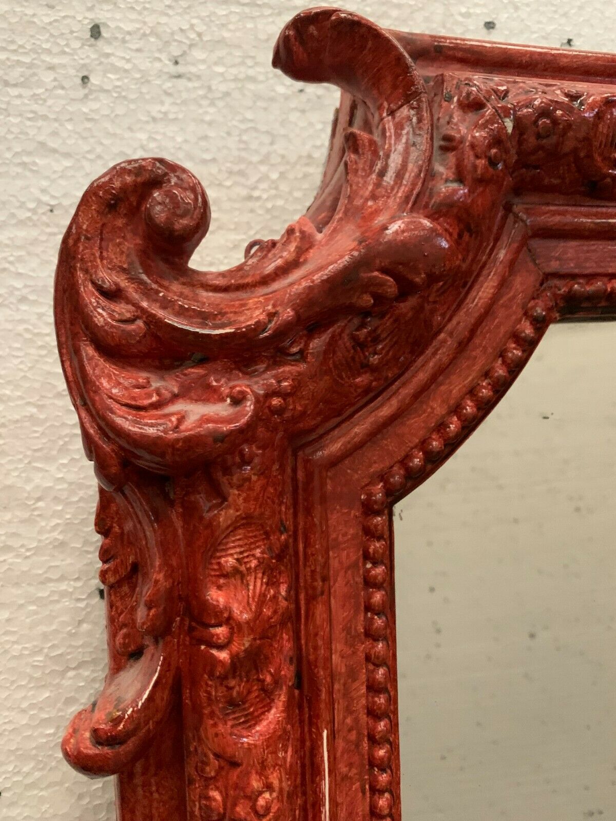 Napoleon III style mirror in wood and patinated stucco XX century