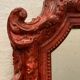 Napoleon III style mirror in wood and patinated stucco XX century