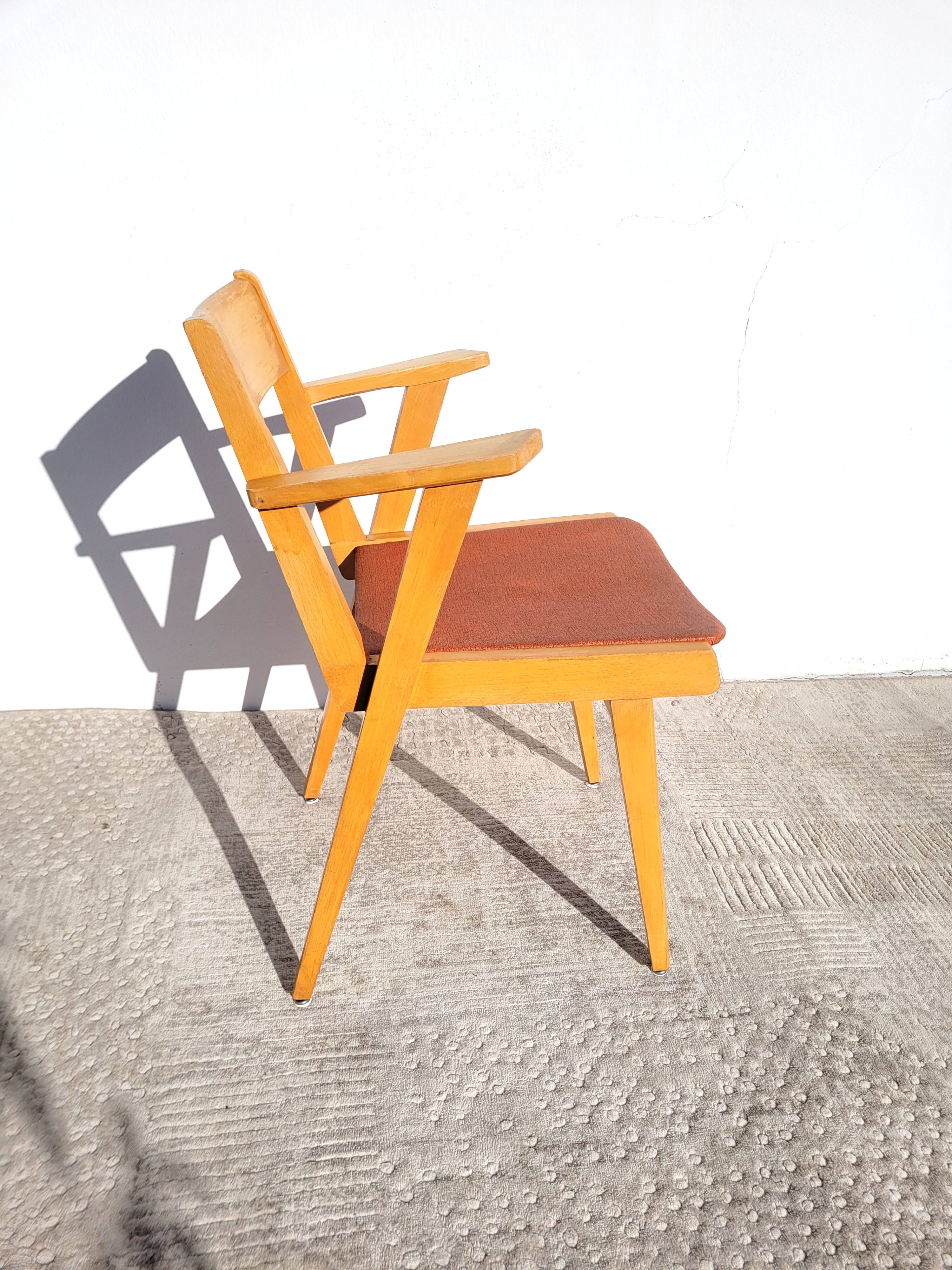 Chair bridge compass vintage 1960 red