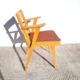 Chair bridge compass vintage 1960 red