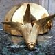 Pair of vintage bronze and antique metal wall lamps