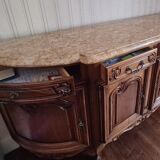Louis VX ocher marble sideboard
