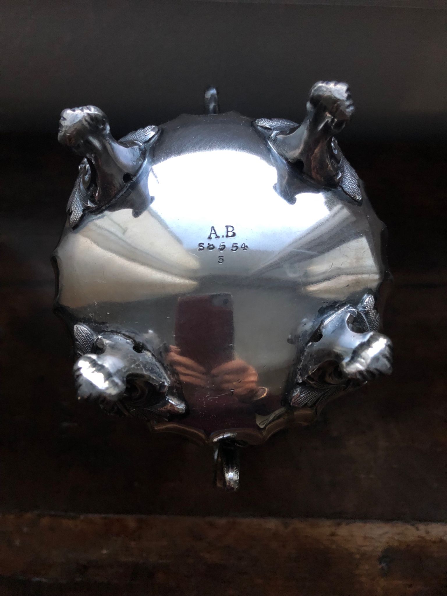 Silver-plated coffee pot and sugar bowl