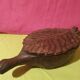 Rare folk art large old salt box carved wood