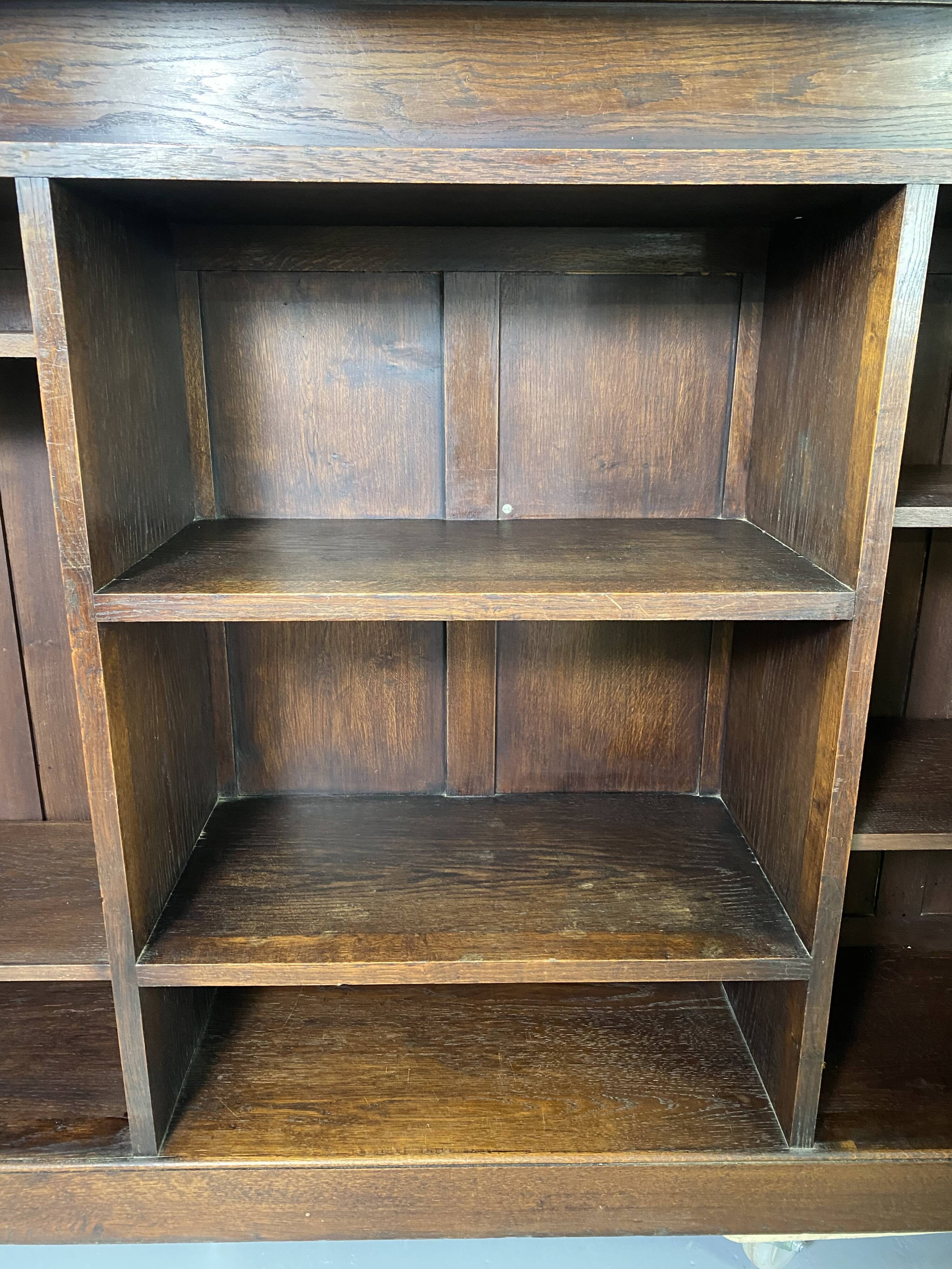 Large vintage wooden bookcase