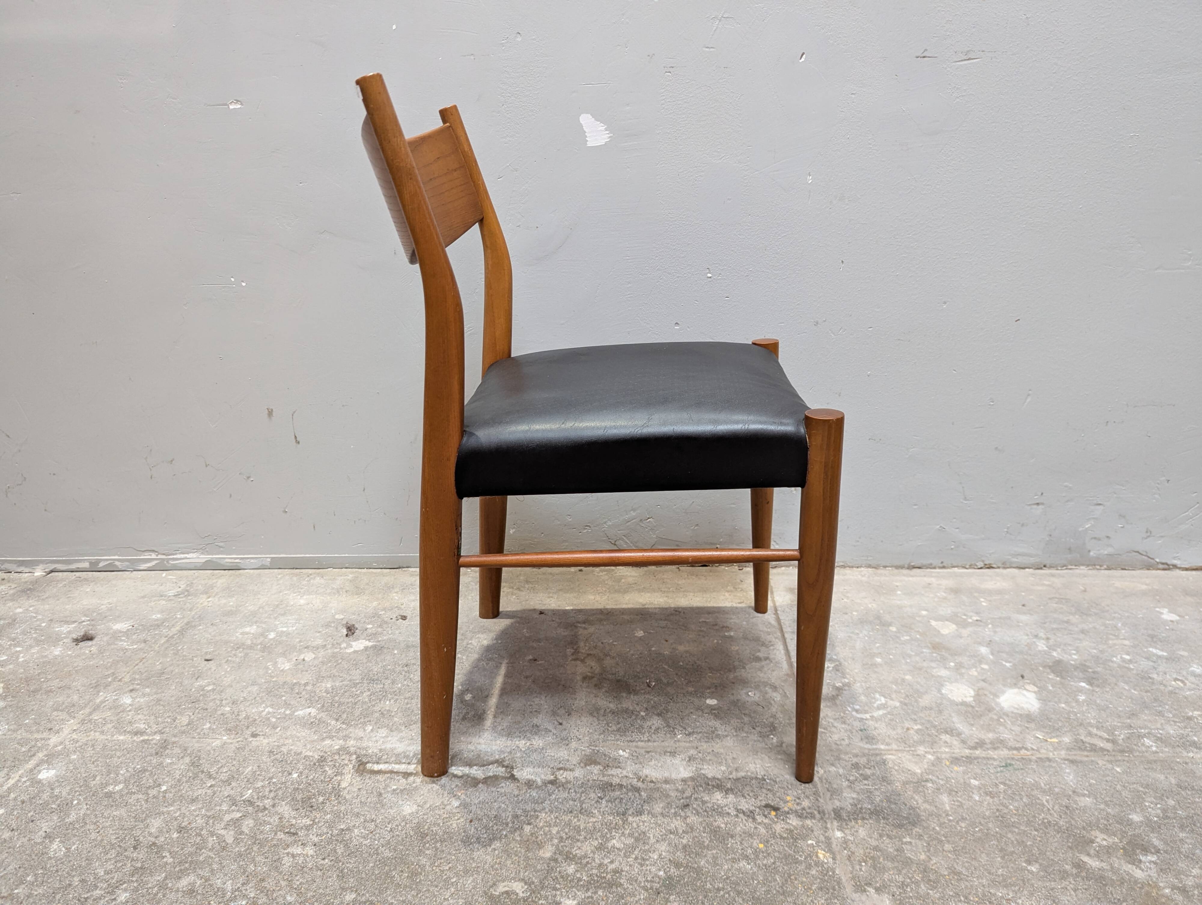 4 Scandinavian teak chairs