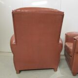 Pair of club chairs, 60s