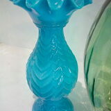 Blue opaline vase