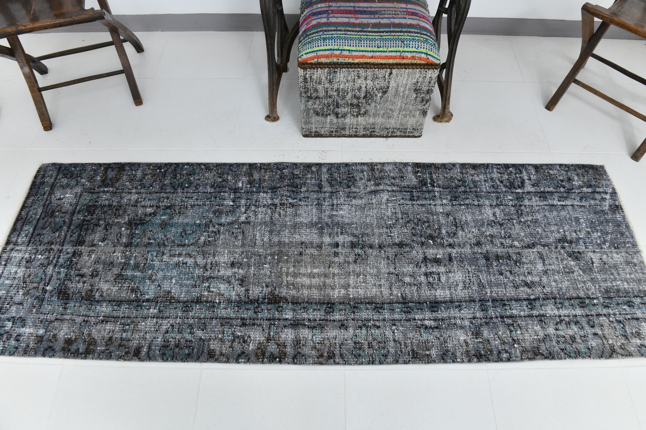 2x7 Vintage 58s Antique Runner Rug, 72x214Cm