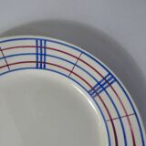 6 anciennes assiettes plates lunéville brigitte