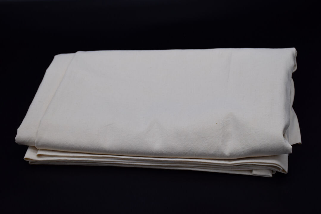 Drap ancien XIXe métis et lin