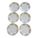 6 assiettes à dessert Art Nouveau