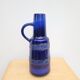 Vase à anse vintage 70s bleu nuit