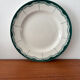 Round plate Digoin Sarreguemines Pascal green – vintage serving plate