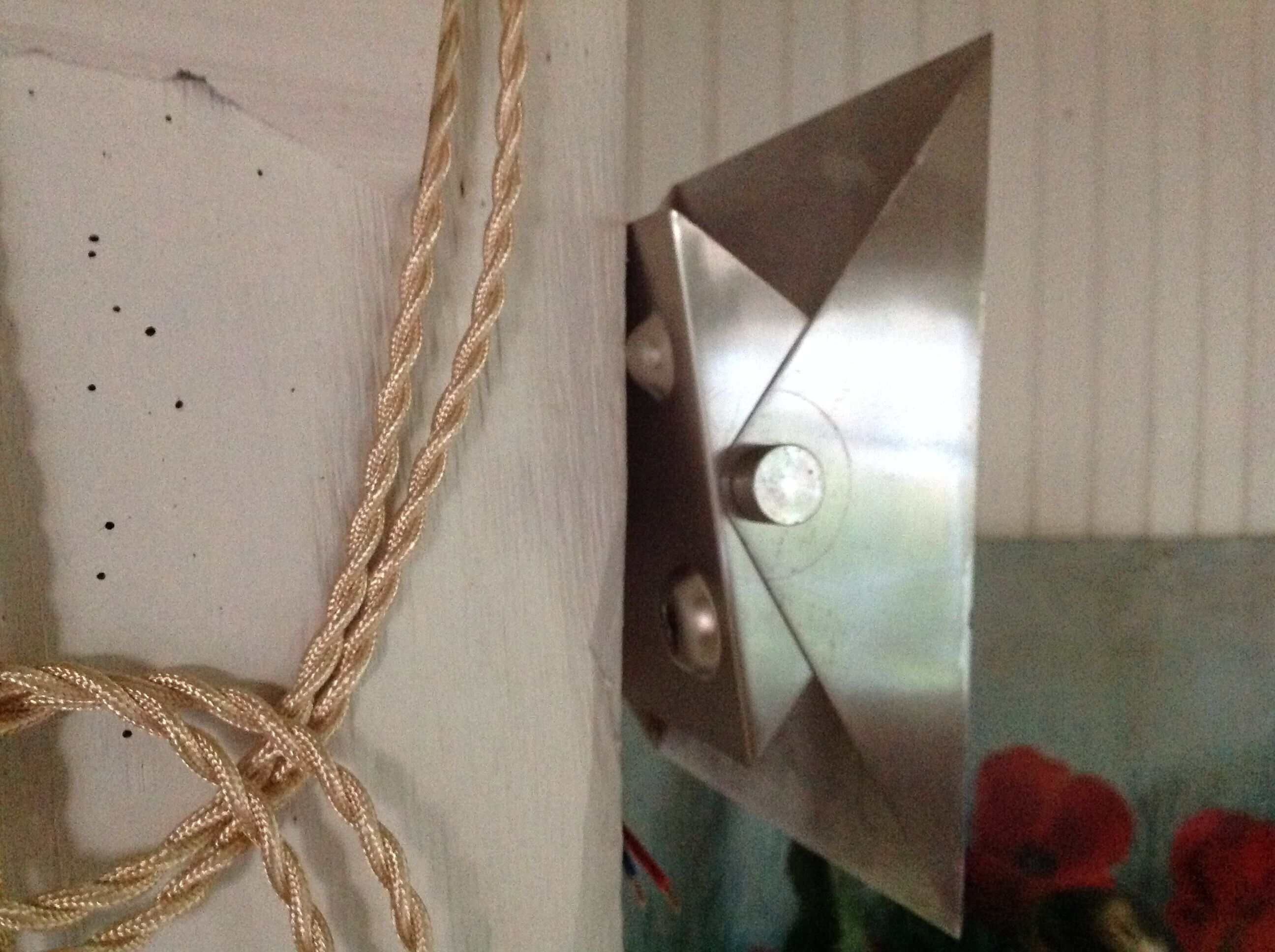 Pair of metal wall light