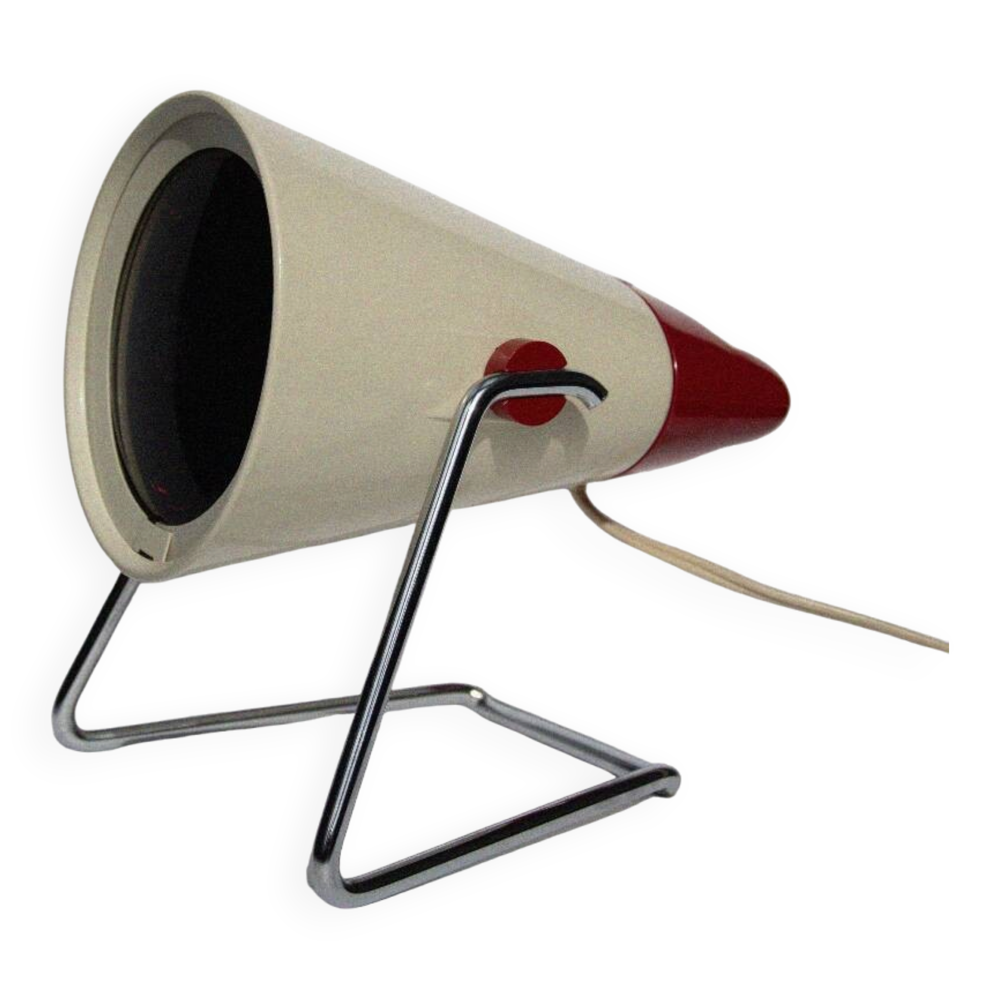 Lampe infrarouge Infraphil dessinée par Charlotte Perriand pour Philips dan