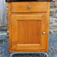 Pair of bedsides, boarding school, wood, metal, formica, vintage, 50s